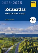 ADAC Reiseatlas 2025/2026 Deutschland 1:200.000, Europa 1:4,5 Mio.: Straßenatlas