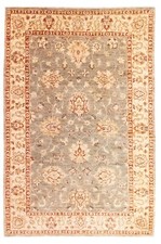 Teppich Ziegler Handgeknüpft Perserteppich Orientteppich Carpet Rug 201x128cm