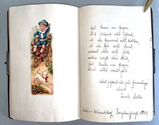 antikes Poesiealbum von 1916 Berlin-Wilmersdorf Handschriften Oblaten