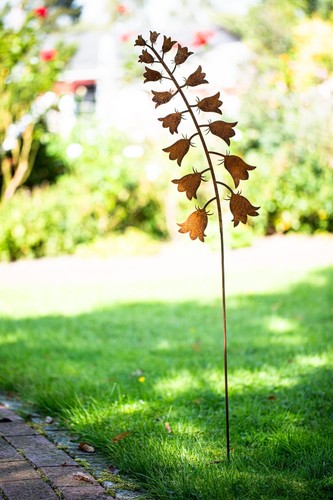 Gartenstecker glockenblume aus - glockenblume,