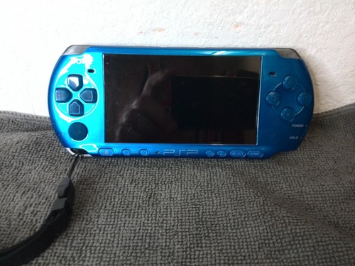 Sony psp 3004 metallic blau - psp,