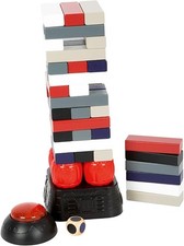 Lustiges Spiel mit Wackelturm