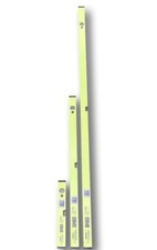 BMI neon 3er Set Wasserwaagen je1x 40cm 100cm 180cm Neon Gelb Alu 2 Libellen