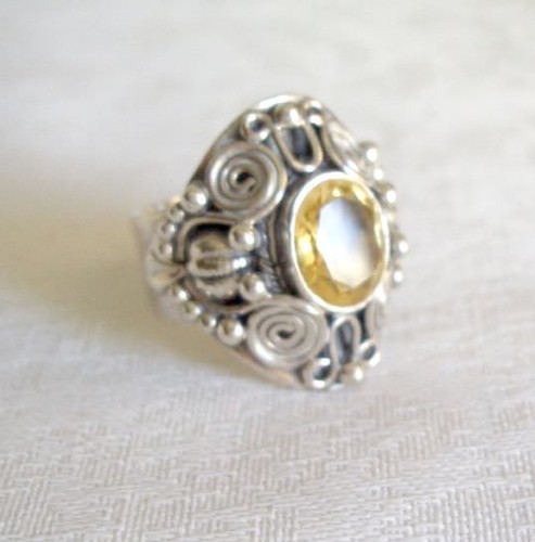 Ring mit citrin - ring,
