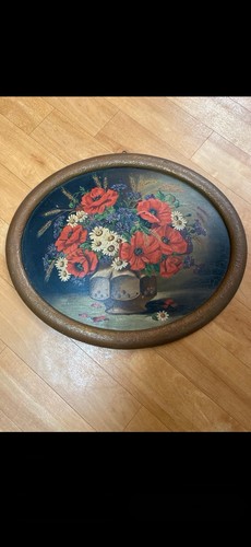 ölgemälde antik mohnblumen - Ölgemälde,