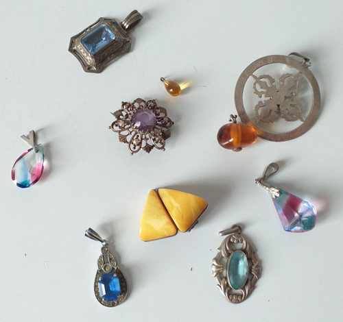 Schmuck konvolut teils silber - schmuck,