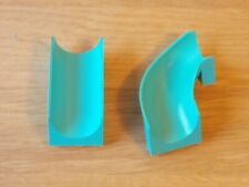 LEGO 2 Rutschen - Gerade und Kurve - dunkles Azur (hellblau) - TOP