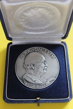 Alte Medaille 6,5cm Max von Eyth 1968 Deutsche Landwirtschaft Gesellschaft +Etui