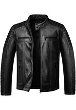 Herren Echtleder Jacke Biker