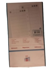 rido/idé Adressregister Organizer Grau 9.3x17.2 cm Uni Logo