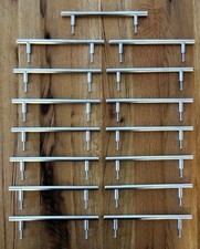 15 Stück Schrank- oder Schubladengriffe aus Edelstahl (matt)