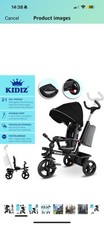 KIDIZ® Dreirad 5in1 Kinderdreirad Kinder Lenkstange Fahrrad Baby Kinderwagen