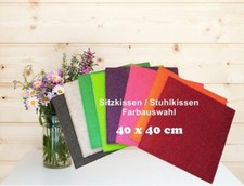 Sitzkissen aus Filz, 40 x 40 cm, Stuhlkissen, Stuhlauflage