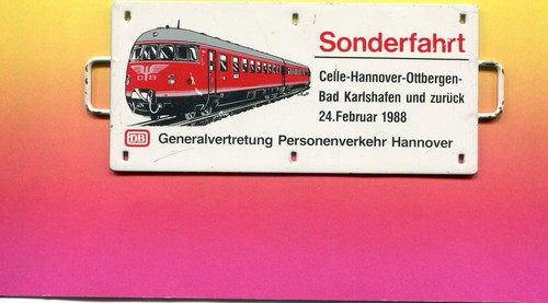 Zuglaufschild sonderfahrt - zuglaufschild,