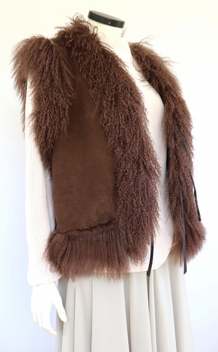 Pelzjacke 2in1 tibetlamm wende - tibetlamm,