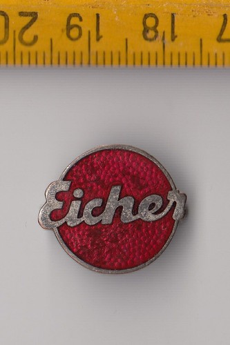 Vintage emaille eicher traktor - vintage,