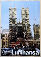 Poster Plakat - Lufthansa - Otl Aicher - Westminster Abbey