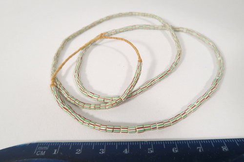 Alte striped glasperlen - alte, 3mm