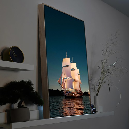 Led wandbild segelschiff bei - led,