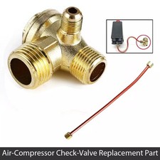 Luftkompressor-Ersatzteil Kupfer-Auspuffrohr mit 3-Anschluss-Rückschlagventil