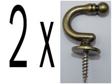 1 Paar Metall Haken in weiß -