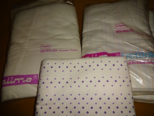 Malimo ddr bettlaken gerauht - ,