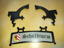 Schild schuldturm - schuldturm,