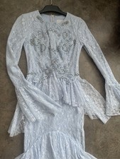 Pierre Cardin Tesettür Abendkleid Verlobungskleid Spitze Abiye gr. xs 34