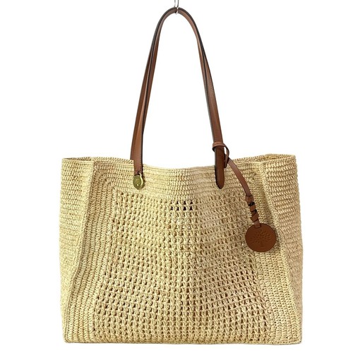 Mulberry crochet raffia - raffia, tote