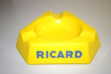 Vintage Ricard Aschenbecher Sonnenblumengelb 70er Keramik Guter-Zustand