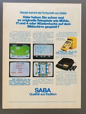 SABA  Videoplay Telespiele 70s retro 1977 Vintage Ad Werbung Reklame
