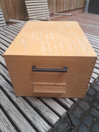Karteikasten holz - karteikasten,