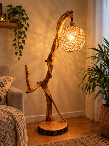 Handgefertigte ecklampe aus - handgefertigte,