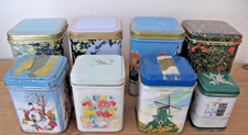 8 Teedosen - Blechdosen - Dosen mit Deckel