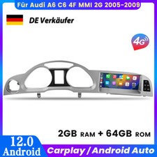 8.8" 2+64GB Autoradio Für Audi A6 C6 4F MMI 2G 2005-2009 4G GPS NAVI BT Carplay