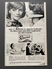 Rexona Deodorant Seife retro Alte Italienische Werbung 1966 Vintage Ad Reklame