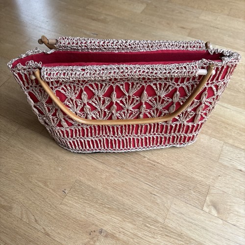 Vintage damen basttasche - damen,