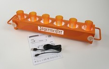Jägermeister ORANGE LED Serving Tray Shotglashalter Glorifier incl. 6 Shots 1322