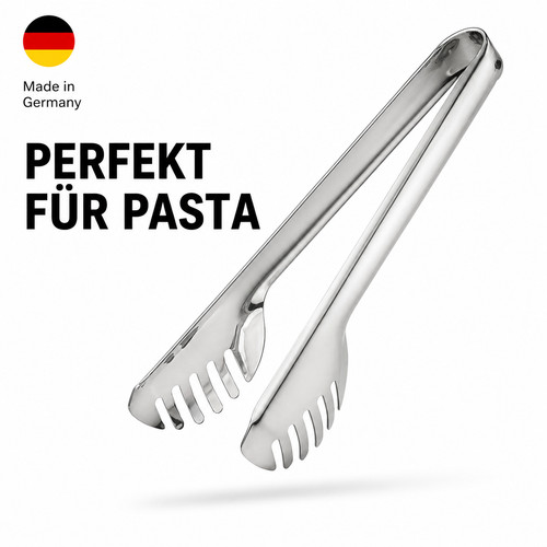 Salat und spaghettizange - und,