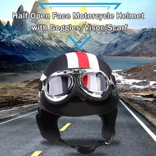 Retro Oldtimer Motorradhelm +