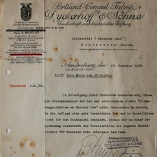 Brief Dyckerhoff & Söhne