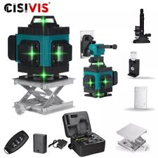 4D Laser Level 360° 16 Line Wasserwaage Kreuzlinienlaser Selbstnivellierend Grün
