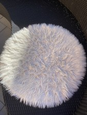 Badteppich Rund Weiß Durchmesser Ca. 80 cm