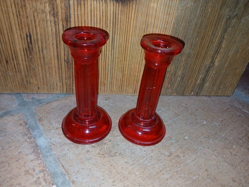 Alte pressglas kerzenständer - alte,
