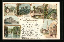 Lithographie Lorch am Rhein