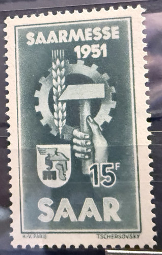 Saarland 1951 306 - mi.-nr., **