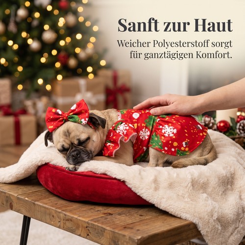 Weihnachtskleid für haustiere - weihnachtskleid,