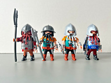 PLAYMOBIL 4 Zwerge Zwergenkrieger Ritter Figuren Burg Herr der Ringe