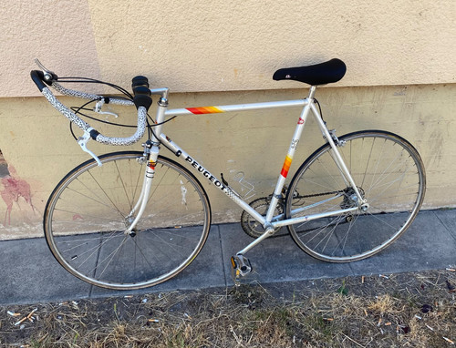 Peugeot rennrad silber - rennrad, mit
