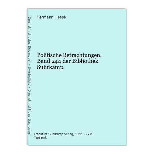 Politische betrachtungen band - politische,